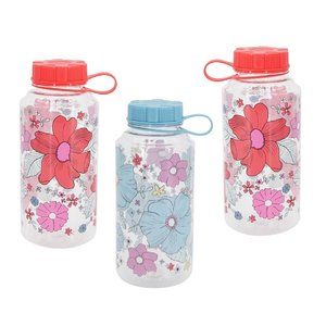 1 BLUE + 2 RED brand new Wild Sage 32-oz Wide-mouth Water Bottles w/ Lids